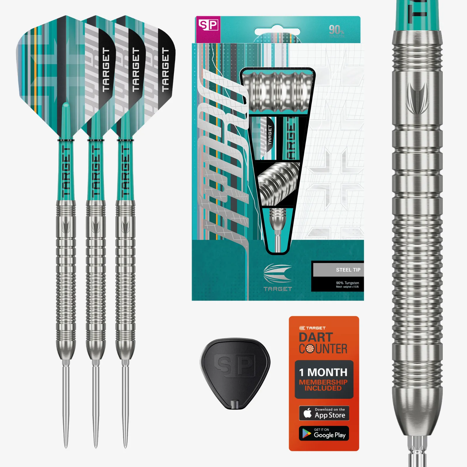 Target Hydro 90% Tungsten 03 Swiss Point Steel Tip Darts