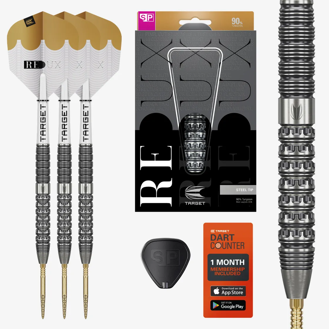 Target Redux 90% Tungsten Swiss Point Steel Tip Darts 01