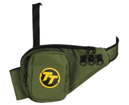 TT Tackle Green Sling Bag With Padded Strap, Rod Holder And Multi Compartments