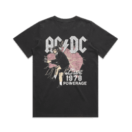 ACDC 1978 Powerage Design Tee T-Shirt