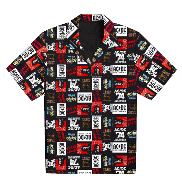 acdc dress shirt ACDC World Tour Party Button Up Dress Shirt
