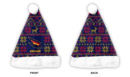 Adelaide Crows AFL Ugly Sweater Design Christmas Xmas Santa Hat
