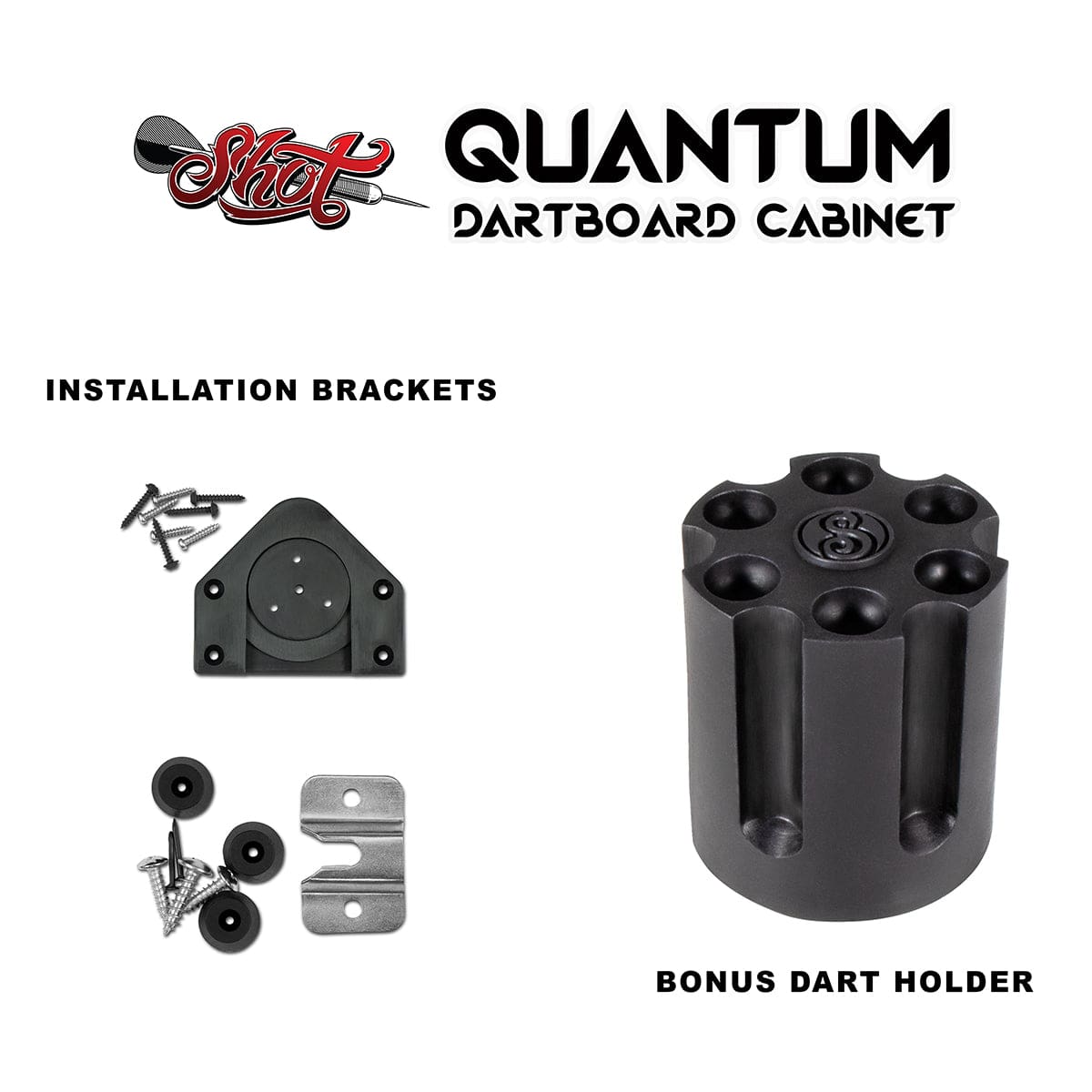 Target TOR Dartboard + Shot Quantum Oversize Cabinet + FREE Darts - Image 11