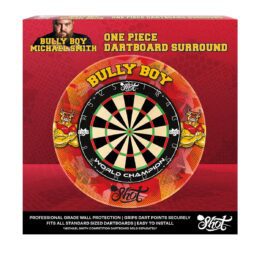 Shot Darts Official Michael Smith Bully Boy 1 Piece Dartboard Surround-Red