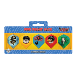 Shot Darts Five Flight 75 Microns Dart Flights Pack
