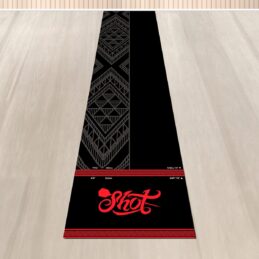Shot Darts Shot Carpet Dart Mat with Official Steel and Soft Throw Lines