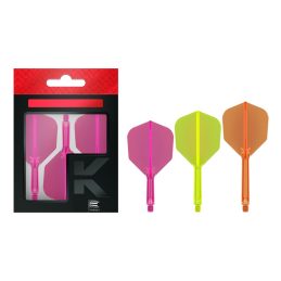 Target K-Flex Moulded Flight & Shaft No.6 NEON Set of 3