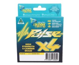 Platypus Pulse X4 Braid Gold 300M 6lb to 80lb Australian Made Fishing Line