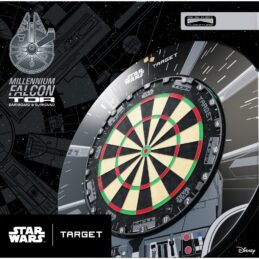 Target Darts Millennium Falcon Star Wars Dart Board and Surround Bundle Pack
