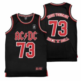 ACDC World Tour Basketball Jersey High Voltage Rock'n'Roll Singlet Shirt