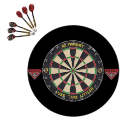 Target Darts Luke Littler Dartboard + AFL Essendon Bombers Surround + Darts