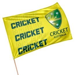 Cricket Australia Game Day Pole Flag Green and Gold