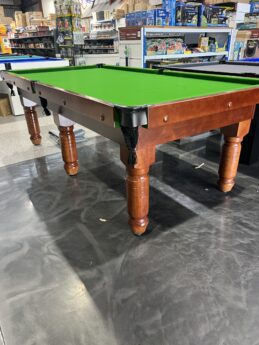 Standard Traditional Walnut Pool Snooker Billiard Table 8ft Green Felt