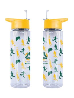 FFA Australian Soccer Matildas Supporter Tritan Drink Bottle Clear