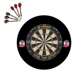 Target Darts Luke Littler Dartboard + NRL Sydney Roosters Surround + Darts