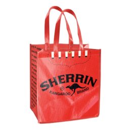 AFL Sherrin Football Aussie Rules Laminated Shopping Bag