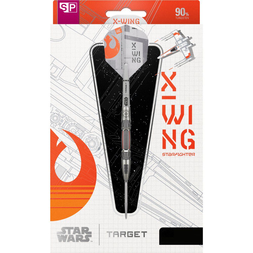 Target Star Wars X-Wing 90% Tungsten Swiss Point Steel Tip Darts 22-26g 5 Target Star Wars X-Wing 90% Tungsten Swiss Point Steel Tip Darts 22-26g - Image 5