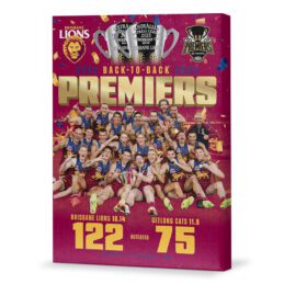 Brisbane Lions AFL 2025 Grand Final Premiership Wall Canvas Team Photo