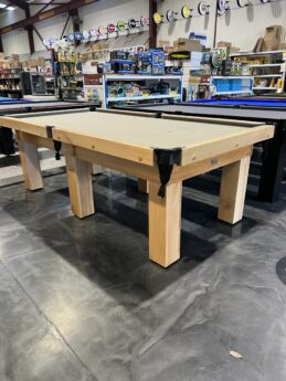 Standard Modern Beach Pool Snooker Billiard Table 8ft Taupe English Felt