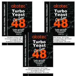 Alcotec 48hr Carbon Turbo Yeast 3 Pack Homebrew Spirit Distilling Brewing