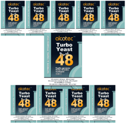 Alcotec 48hr Turbo Yeast 10 Pack Homebrew Spirit Distilling Brewing