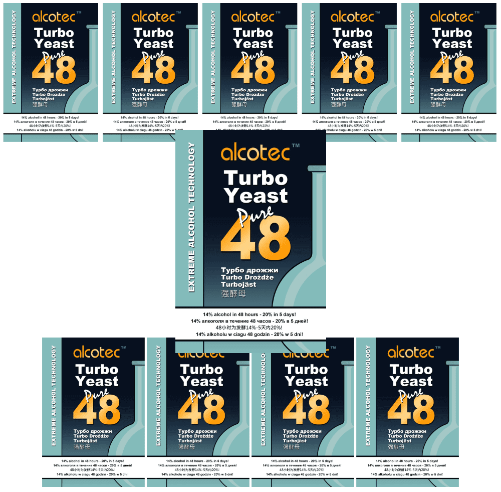 Alcotec 48hr Turbo Yeast & Still Spirits Clear Combo 10 Pack Homebrew Distilling 2 Alcotec 48hr Turbo Yeast & Still Spirits Clear Combo 10 Pack Homebrew Distilling - Image 2