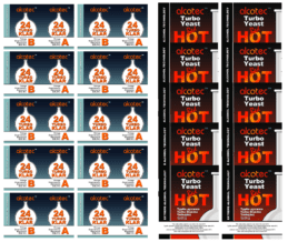 Alcotec Red Hot Turbo Yeast & Klar Combo 10 Pack Homebrew Spirit Distilling