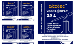 Alcotec Vodka Star Turbo Yeast 5 Pack Homebrew Spirit Distilling Brewing