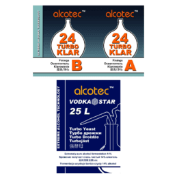 Alcotec Vodka Star Turbo Yeast & Klar Combo Homebrew Spirit Distilling Brewing