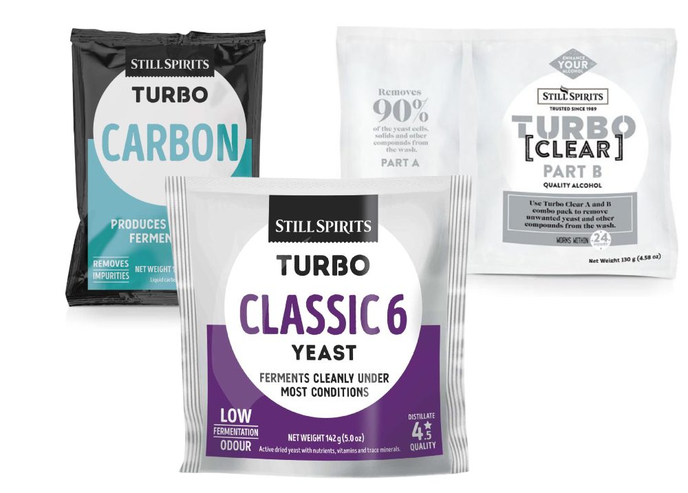 Classic 6 Turbo Yeast, Clear & Carbon Pro Kit Spirit Distilling Brewing 1 Classic 6 Turbo Yeast, Clear & Carbon Pro Kit Spirit Distilling Brewing