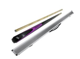Dufferin Ash S Purple Pool Snooker Billiard Cue + Aluminium Case Set