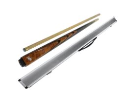 Dufferin Ash S Burl Pool Snooker Billiard Cue + Aluminium Case Set