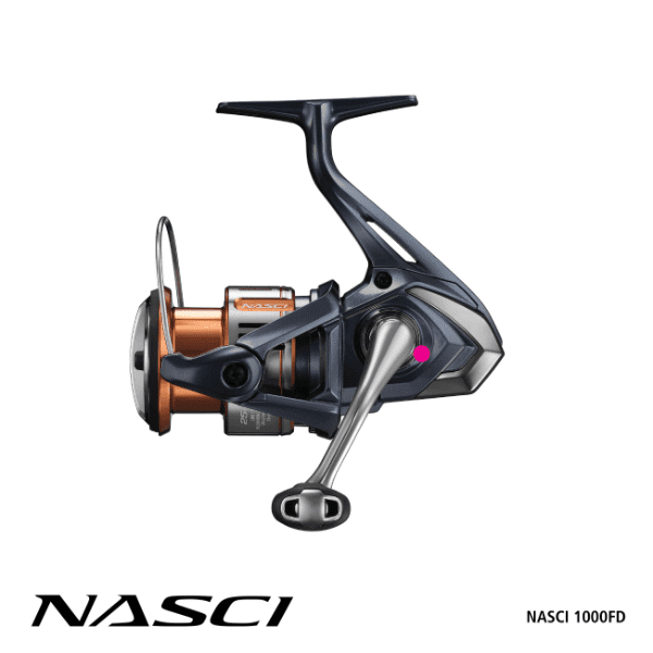 Shimano Nasci FD Spinning Fishing Reel Sizes 5 to 5000 - NAS1000FD