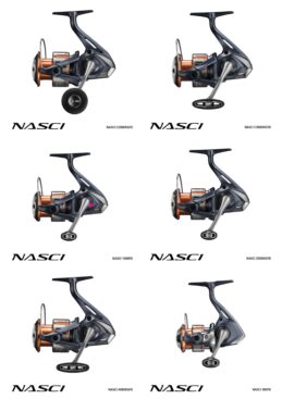 Shimano Nasci FD Spinning Fishing Reel Sizes 5 to 5000