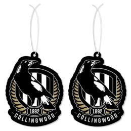 AFL Collingwood Magpies Footy Air Freshener Car Hanging Team Logo Official