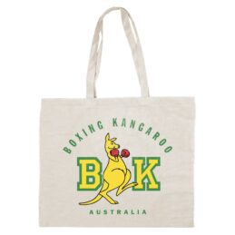 Australian Olympic Boxing Kangaroo Tote Bag Green Gold Supporter