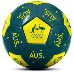Australian Olympic Soccer Ball Training Backyard Sport Green Gold Merchandise