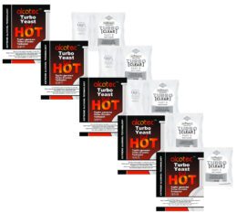 Alcotec Red Hot Turbo Yeast & Still Spirits Clear Combo 5 Pack Spirit Distilling