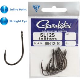 Gamakatsu Fishing Hook BG SL12S Big Game Short  25 Pk Premium
