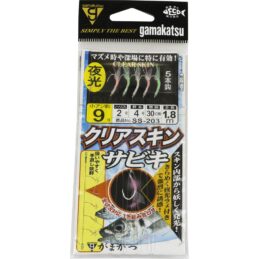 Gamakatsu Fishing Hook Sabiki KOAJI Multi Coloured Clear Skins Yakkas Slimies
