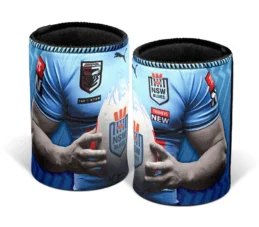 NRL State of Origin NSW New South Wales Blues Player Can Stubby Cooler
