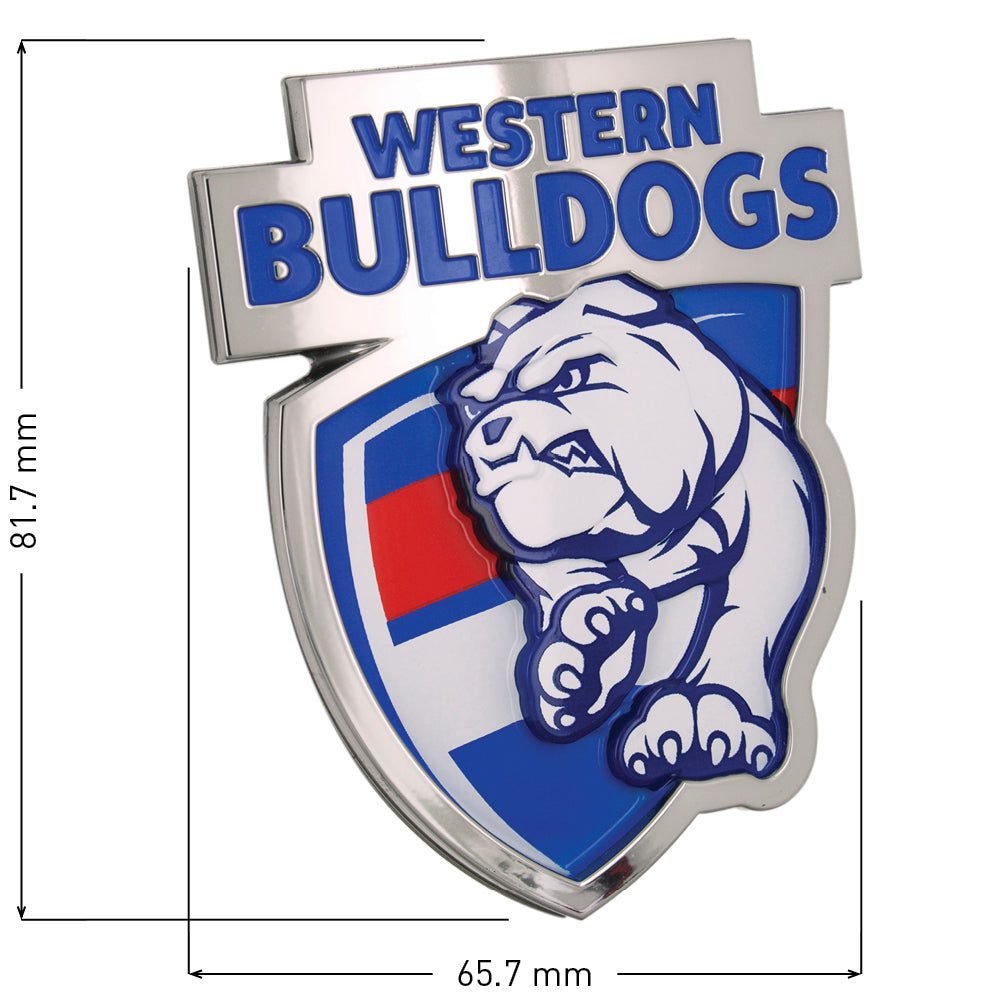Western Bulldogs 3D Metal Car Badge AFL – For True Western Fans - Image 3