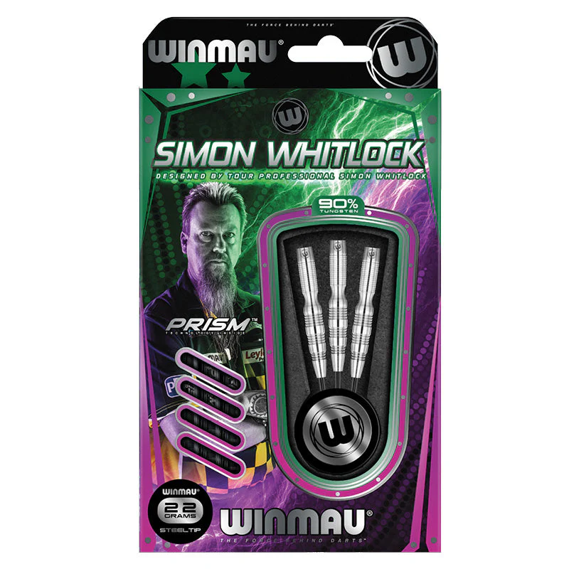 WINMAU Simon Whitlock Prism 90% Tungsten Steel Tip Darts 4 WINMAU Simon Whitlock Prism 90% Tungsten Steel Tip Darts - Image 4