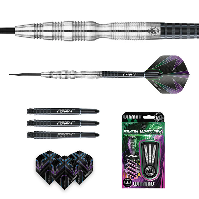 WINMAU Simon Whitlock Prism 90% Tungsten Steel Tip Darts 5 WINMAU Simon Whitlock Prism 90% Tungsten Steel Tip Darts - Image 5