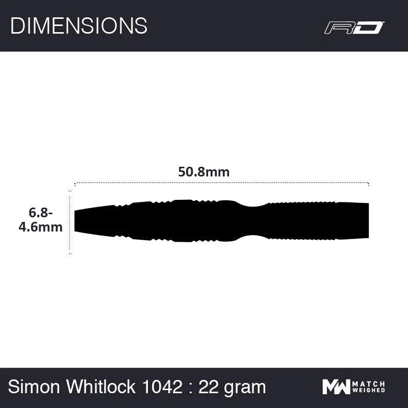 WINMAU Simon Whitlock Prism 90% Tungsten Steel Tip Darts 7 WINMAU Simon Whitlock Prism 90% Tungsten Steel Tip Darts - Image 7