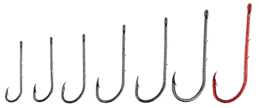 VMC 9293 Long Shank Baitholder Fishing Hook Bronze 25 Pack Bream Whiting Size