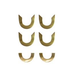Pocket Bracket Corners Horse Shoe for Pool Snooker Billiard Table ATS Brass