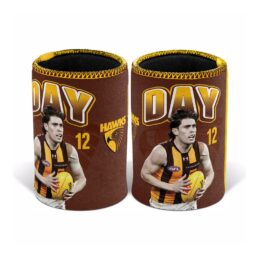 Will Day Hawthorn Hawks AFL Beer Can Bottle Cooler Stubby Holder