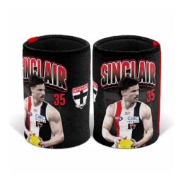 Jack Sinclair St Kilda Saints AFL Beer Can Bottle Cooler Stubby Holder