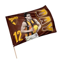 Will Day Hawthorn Hawks AFL Game Day Flag Banner
